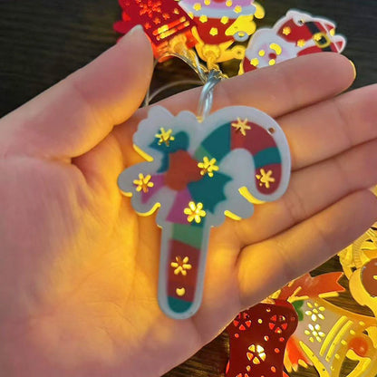 🎄 Jul Led Järn Dekorativa Ljus String ✨