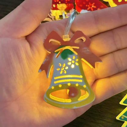 🎄 Jul Led Järn Dekorativa Ljus String ✨