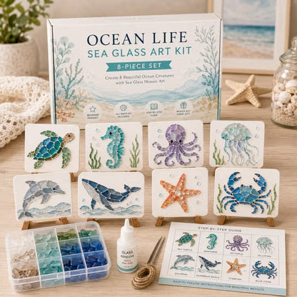 Sea Glass Art Kit – Create Stunning Mosaic Masterpiece