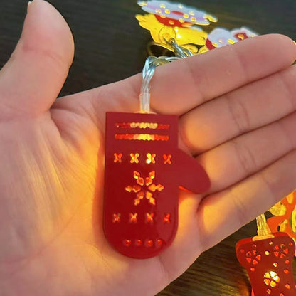 🎄 Jul Led Järn Dekorativa Ljus String ✨