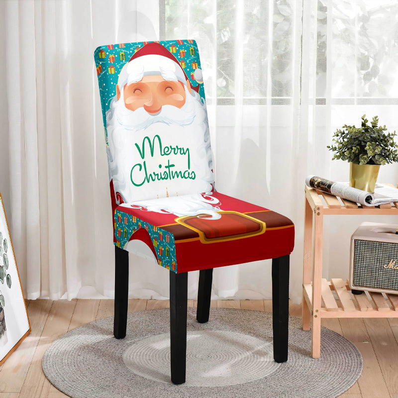 🎄Julelastiskt dammskydd för matstolar - en varm och festlig atmosfär som följer med dig genom julen🎄
