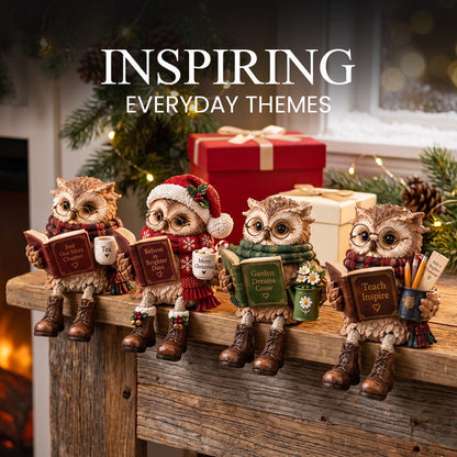 Heartwarming Reading Owl Figurine