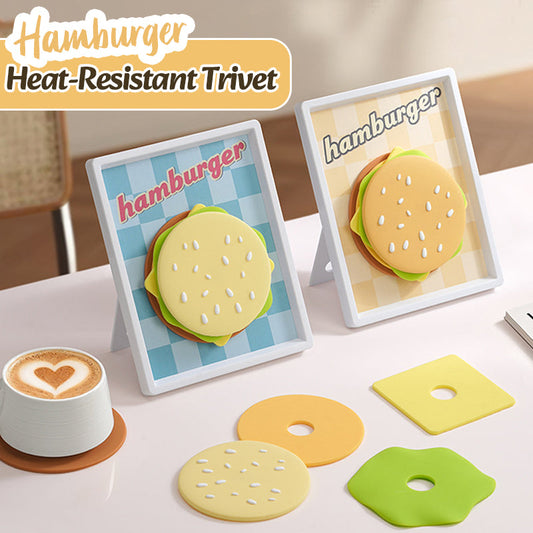 Värmebeständigt grytunderlägg för hamburgare