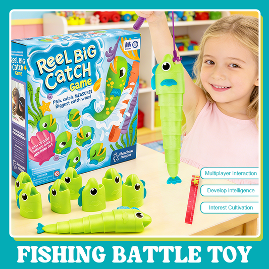 🎣 Fiskeäventyrsstridsleksak – Fånga, mät och tävla – kul! 🐟✨
