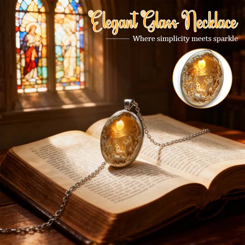 Det heliga landet, trons strålglans - Miniatyrhängen med julmotiv