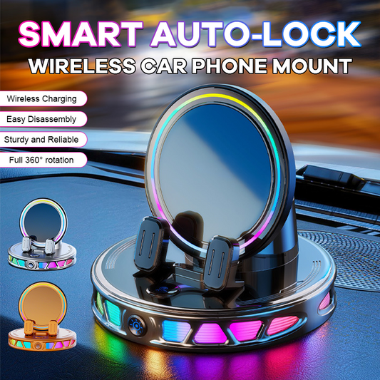 🚗 Smart trådlöst biltelefonfäste med automatisk låsning