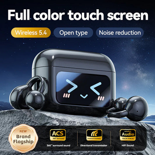 🌟 Smarta Bluetooth-öronsnäckor med pekskärm 🌟