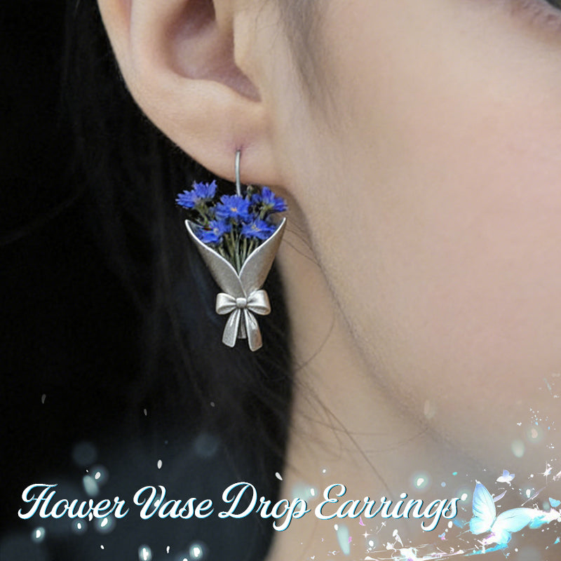 Blomvas-droppörhängen 🌸