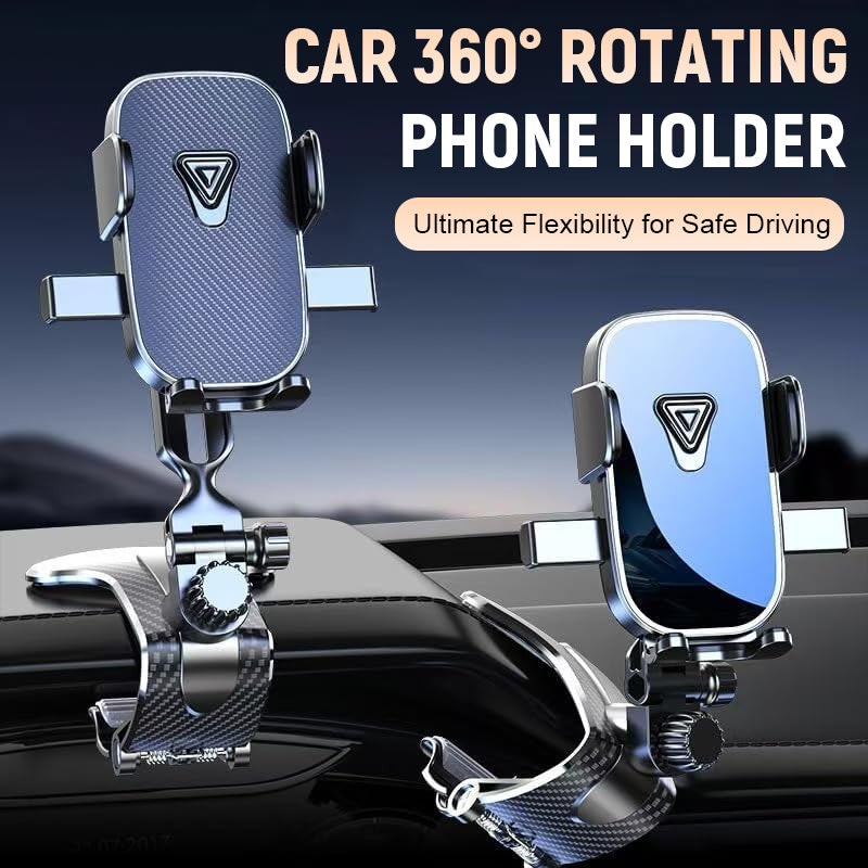 🚗 Telefonhållare för bil med 360° rotation -✨Utmärkt flexibilitet för säker körning✨