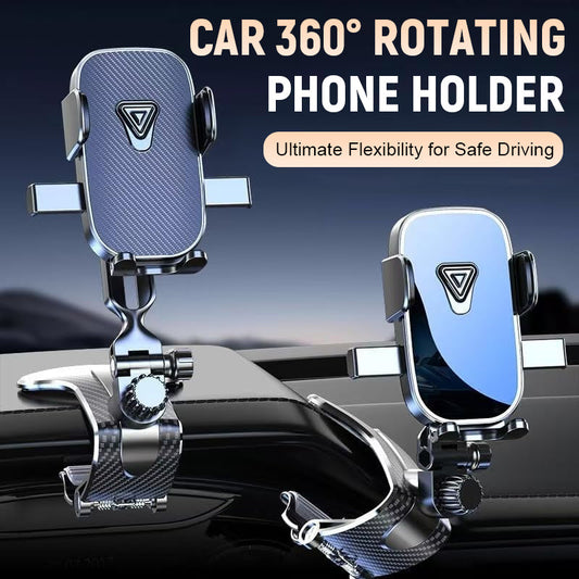 🚗 Telefonhållare för bil med 360° rotation -✨Utmärkt flexibilitet för säker körning✨