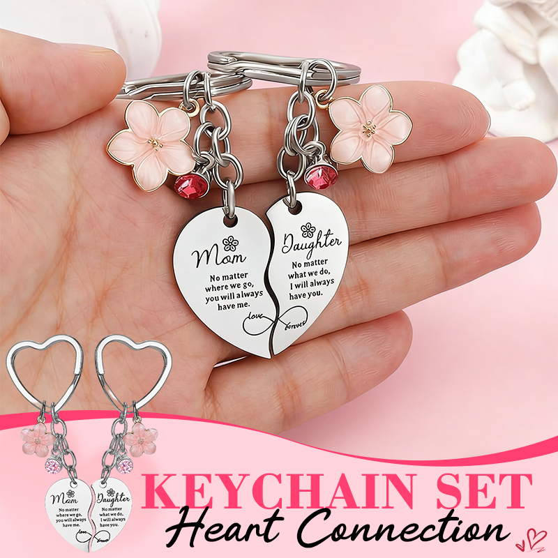💞 Hjärtformad nyckelringsset — En morsdagspresent för att uttrycka tacksamhet till mamma