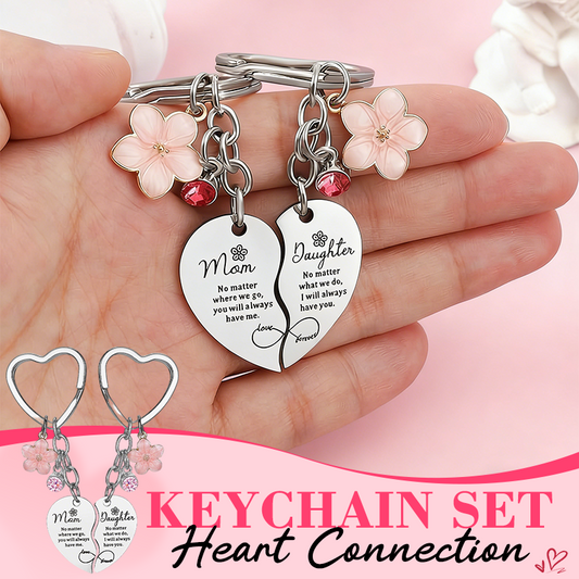 💞 Hjärtformad nyckelringsset — En morsdagspresent för att uttrycka tacksamhet till mamma
