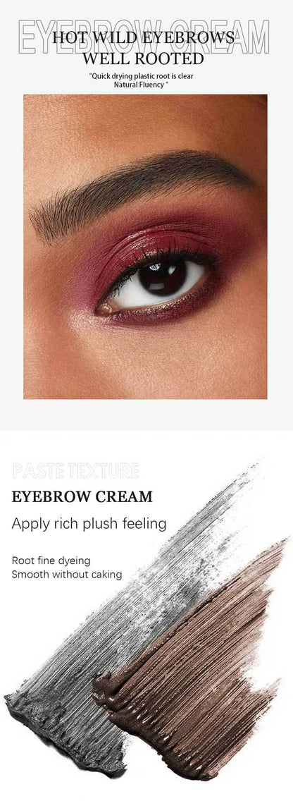 Långvarig, vattenfast och smetfri flytande ögonbrynsgel/färg