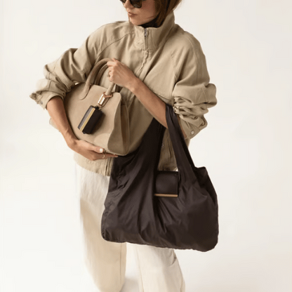 ✨🔥Hopfällbar nyckelringsväska - Stor, miljövänlig och praktisk shoppingväska