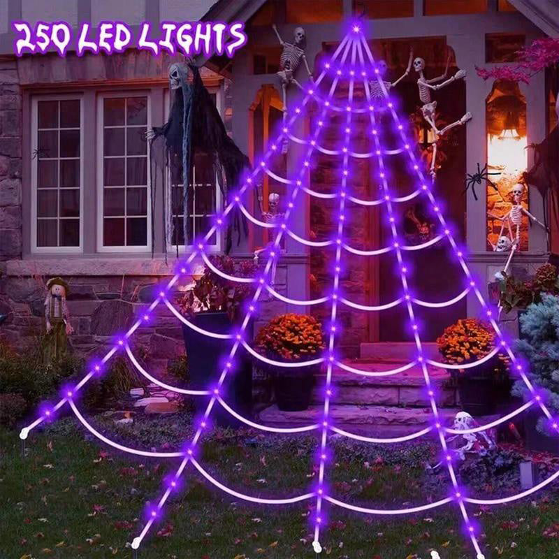 Halloween Glowing Spider Web Lights