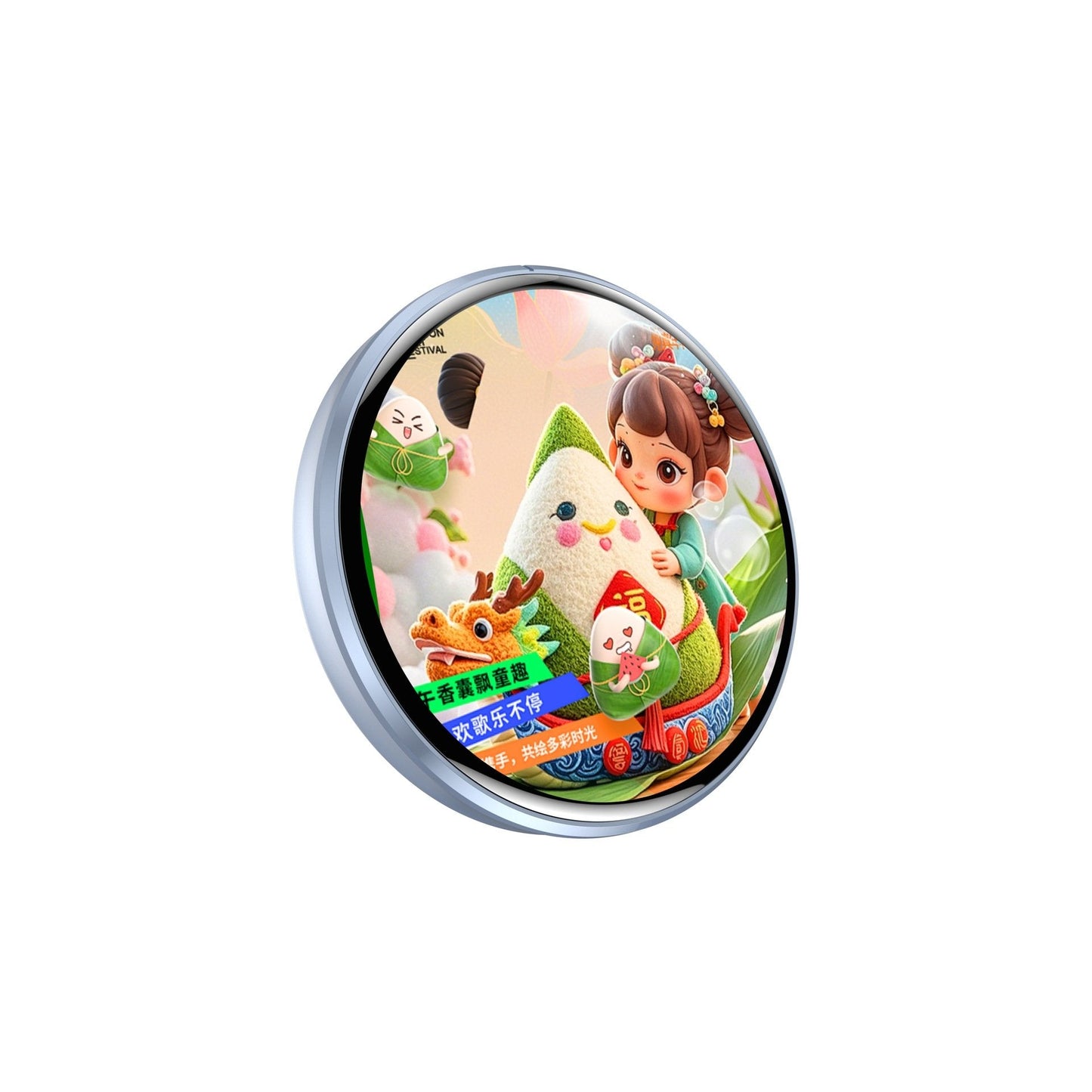 📱 Pixel Touch Digital Badge-skärm – 📸 500mAh Lätt Foto/Video/GIF-nål