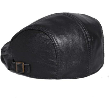 Klassisk lädermössa för vintern