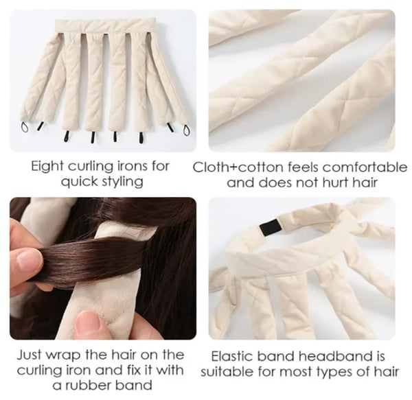 (Köp 1, få 1 gratis) Hårband för natten – locktång utan värme🧑‍🦱🥰