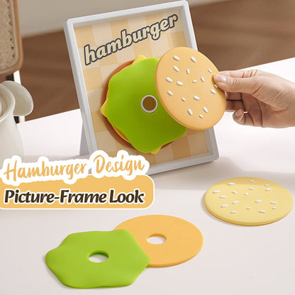 Värmebeständigt grytunderlägg för hamburgare