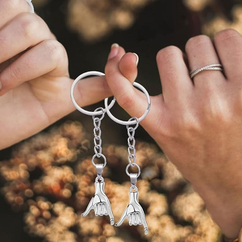 Pinky Promise Par Nyckelringsset