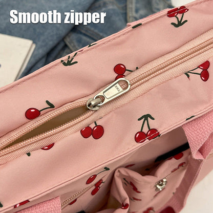 🍒Totebag med körsbärstryck