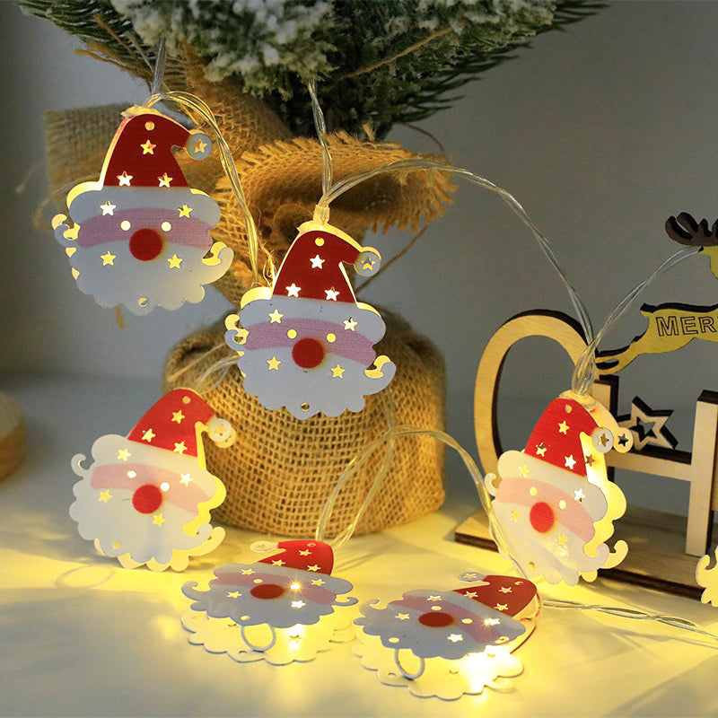 🎄 Jul Led Järn Dekorativa Ljus String ✨