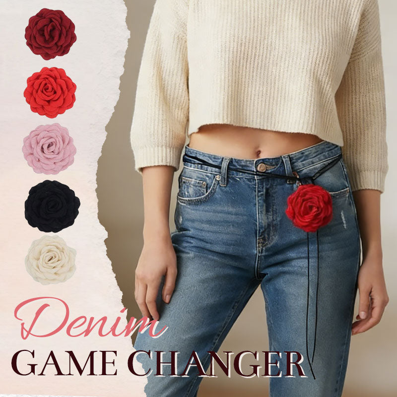 🌹 Handgjort tyg rosblomband