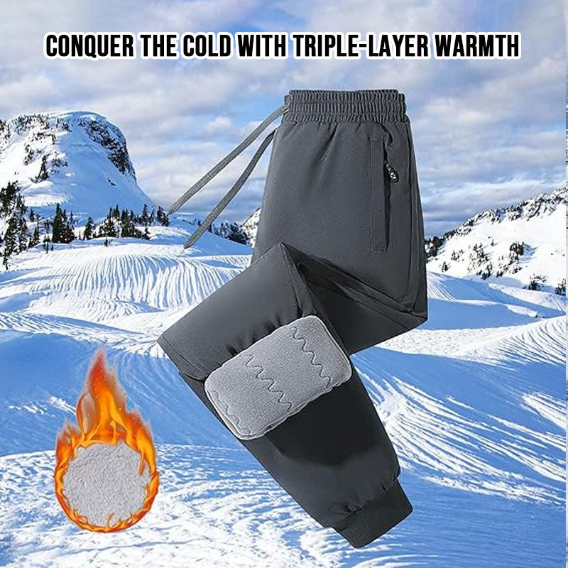 Ultimate Cold-Proof Knee-Guard Thermal Pants – Stay Warm in Extreme Winter