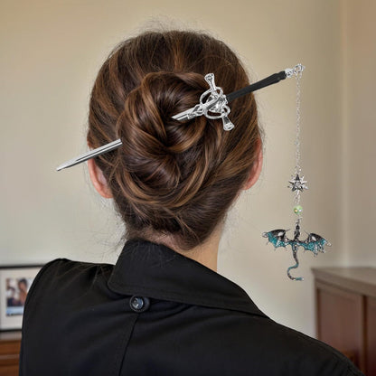 Bokmärke för fantasy-stegosaurus · Ge din läsning en touch av äventyr.