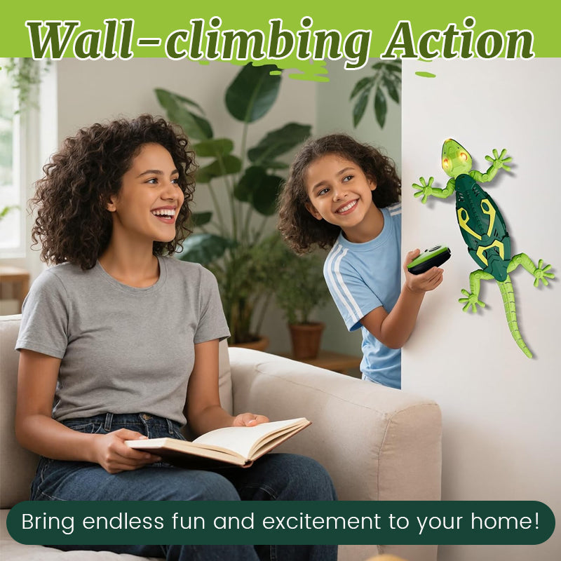 Infraröd väggklättrande gekko-leksak med ljus 🦎✨