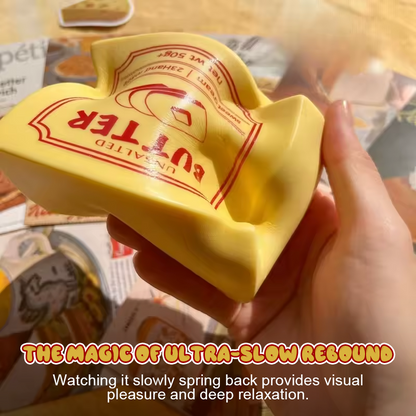 Retro Butter Slow-Rebound Stress Ball🧈 — Your Daily Slice of Relaxation