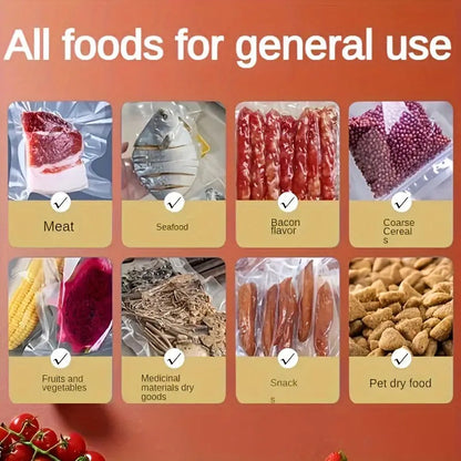 🥡 50% RABATT! 🎉 Matsparande Vakuumförslutare – Tätt Lock, Lång Hållbarhet & Enkel Att Använda 🍲📦