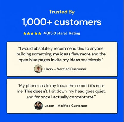 📘 Notedfy Think Blue Notebook – A Different Page for Better Ideas 💙