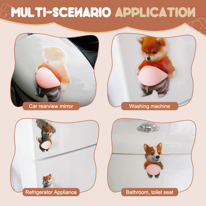 Stormagad Shiba Inu/Corgi - Supermjuk silikon antikollisionsdekal