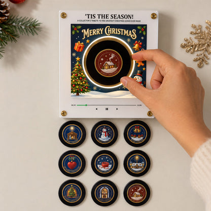 🎄 Interactive Musical Christmas Fridge Magnet | 9 Built‑in Classic Holiday Tunes Kitchen Decor