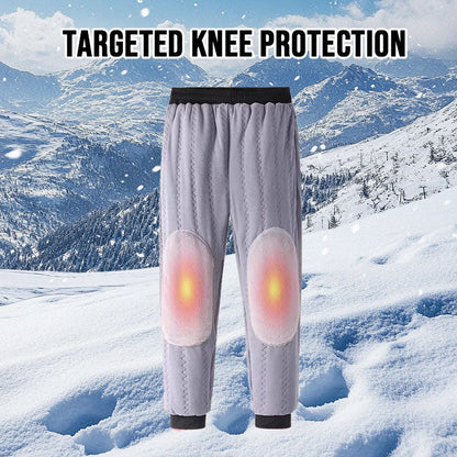 Ultimate Cold-Proof Knee-Guard Thermal Pants – Stay Warm in Extreme Winter