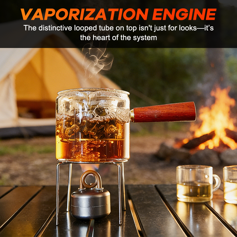 Bärbar spritkök för utomhuscamping