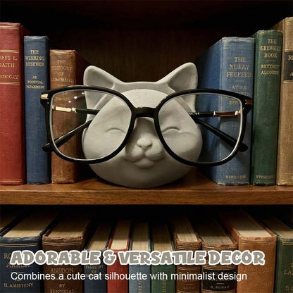 Kattformad glasögonhållare – Söt och funktionell skrivbordskompanjon