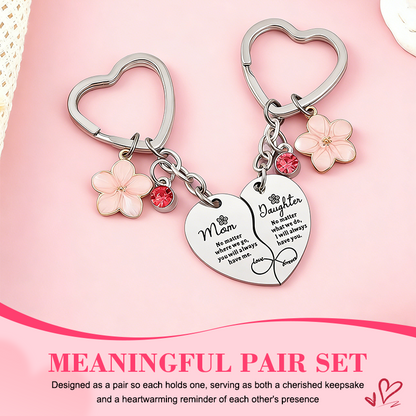 💞 Hjärtformad nyckelringsset — En morsdagspresent för att uttrycka tacksamhet till mamma