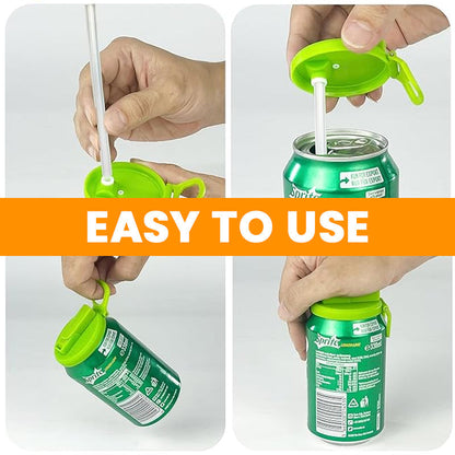 Silicone Straw Soda Can Lid✨