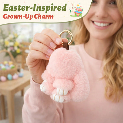 🐰Söt påskhare plyschnyckelring - presentalternativ i plåtburk, 🎁Söt påsköverraskning