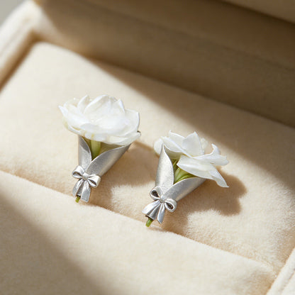 Blomvas-droppörhängen 🌸