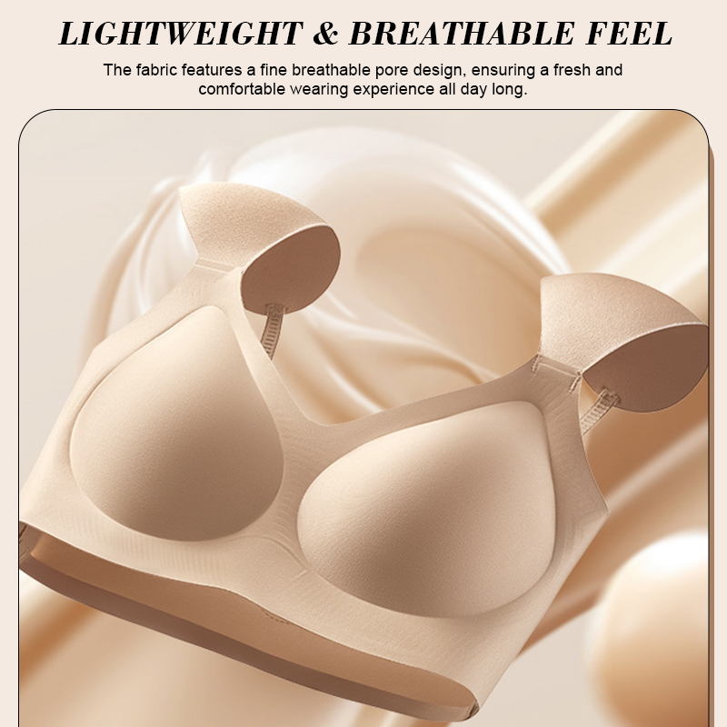 Rätvinklad axelvadderings-bh – Mjukt stöd med ett rent, modernt utseende ✨