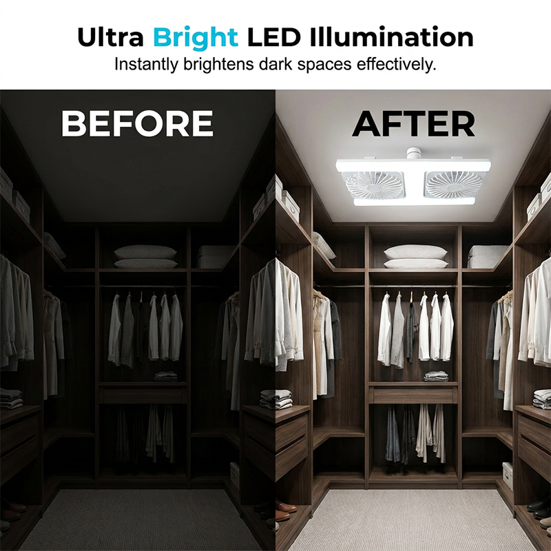 💡 LIMITED-TIME 50% OFF! ✨ 2-in-1 LED Ceiling Fan Light – Dual Cooling, Ultra Bright, Tool-Free Install 🌀