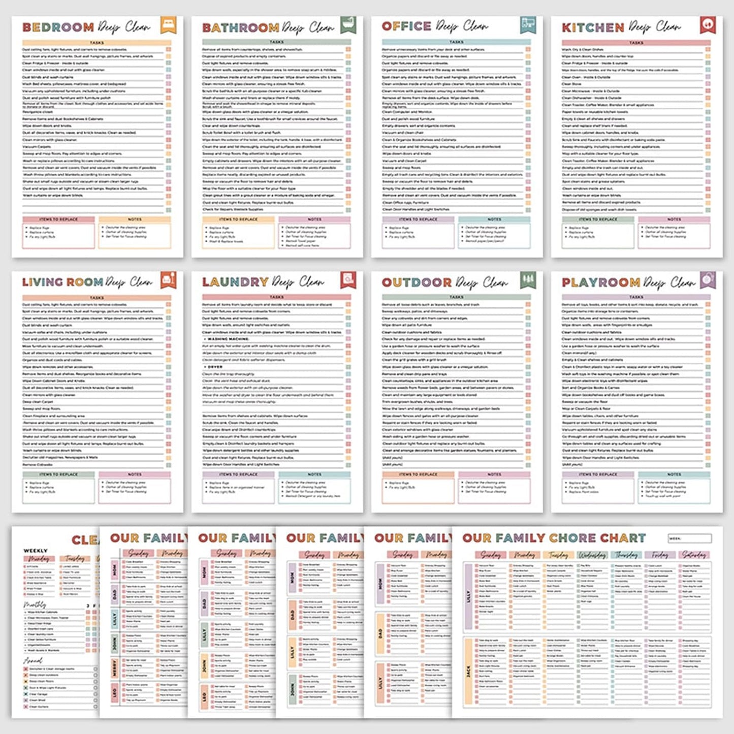 🔥🔥ADHD-verktygslåda för städning och uppstädning — Hushållsplanerare