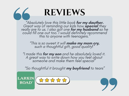 ❤️Bara några saker jag älskar med dig (av hela mitt hjärta) Fyll i den tomma presentboken📚