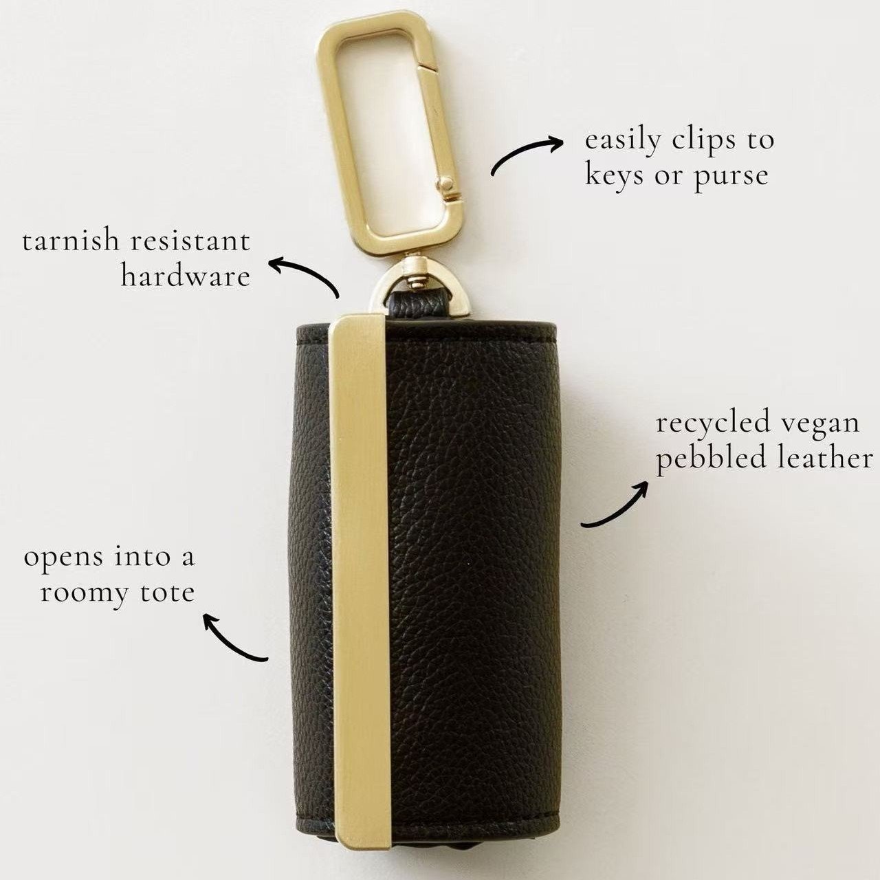 ✨🔥Hopfällbar nyckelringsväska - Stor, miljövänlig och praktisk shoppingväska