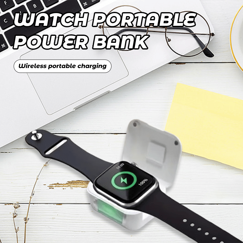 🔥Superdeal! 38% Rabatt! – Bärbar Trådlös Powerbank för Smartklockor
