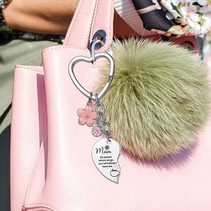 💞 Hjärtformad nyckelringsset — En morsdagspresent för att uttrycka tacksamhet till mamma