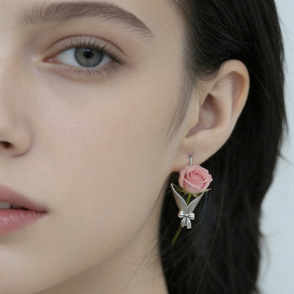 Blomvas-droppörhängen 🌸